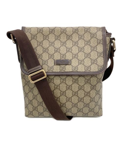 GUCCI（グッチ）GUCCI (グッチ) ショルダーバッグ ベージュ×ブラウンの古着・服飾アイテム