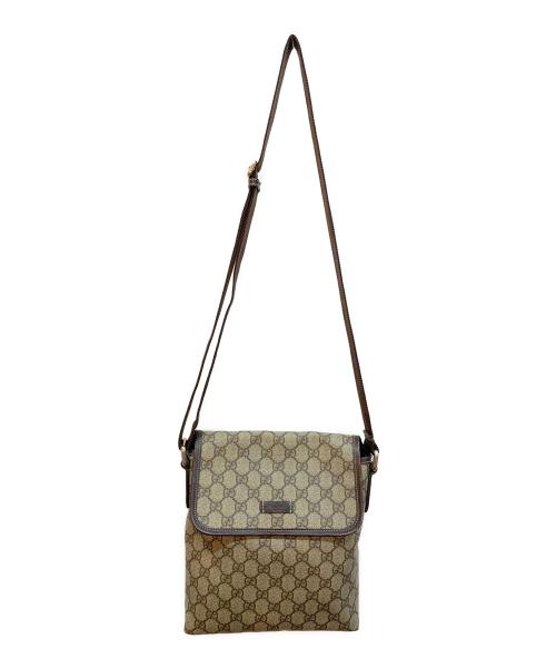 GUCCI（グッチ）GUCCI (グッチ) ショルダーバッグ ベージュ×ブラウンの古着・服飾アイテム