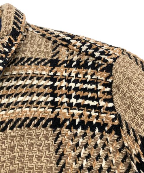 WAX LONDON（ワックスロンドン）WAX LONDON (ワックスロンドン) バスケットチェックシャツ ベージュ サイズ:XLの古着・服飾アイテム