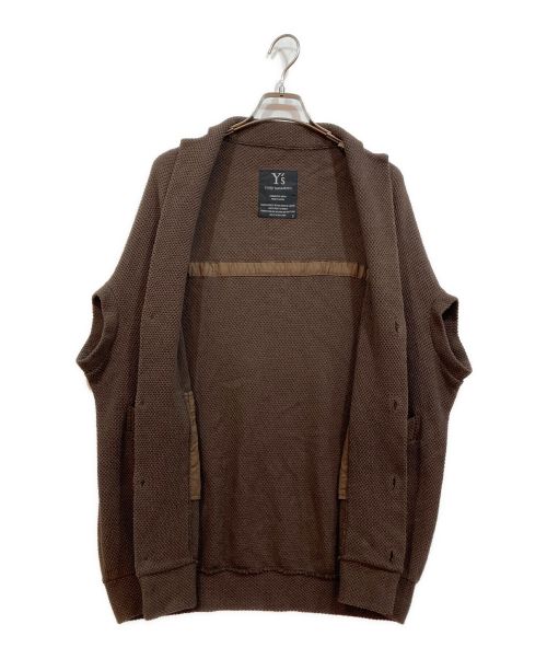 Y's（ワイズ）Y's (ワイズ) コットンニットベスト ブラウン サイズ:3の古着・服飾アイテム