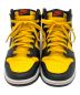 NIKE (ナイキ) Dunk High University Gold and Black / ダンク ハイ ユニバーシティゴールド アンド ブラック イエロー×ブラック サイズ:US8：7000円