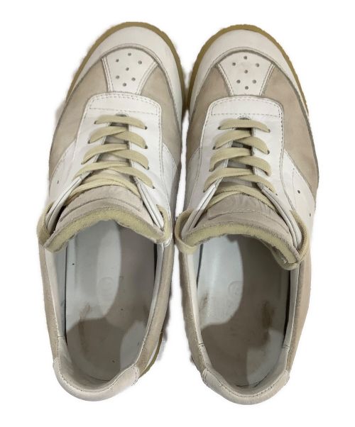 MM6 Maison Margiela（エムエムシックスメゾンマルジェラ）MM6 Maison Margiela (エムエムシックス メゾンマルジェラ) ローカットスニーカー ベージュ×ホワイト サイズ:24cmの古着・服飾アイテム