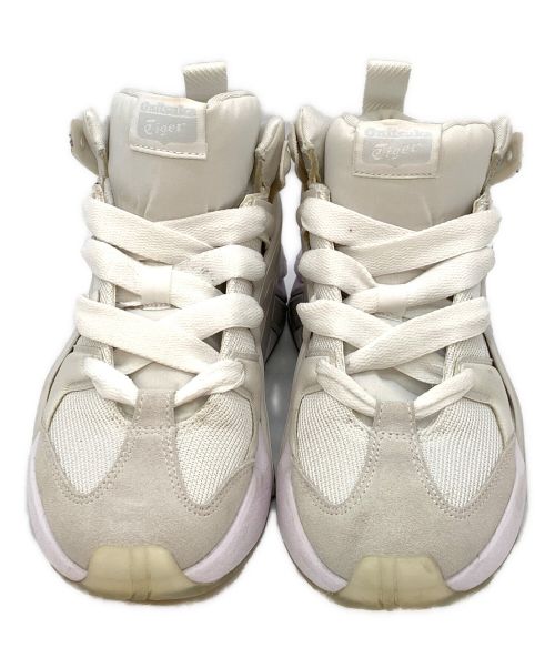 Onitsuka Tiger（オニツカタイガー）Onitsuka Tiger (オニツカタイガー) BIG LOGO TRAINER PUFFED / ハイカットスニーカー ホワイト サイズ:23の古着・服飾アイテム