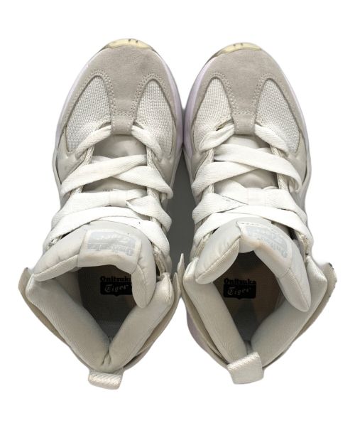 Onitsuka Tiger（オニツカタイガー）Onitsuka Tiger (オニツカタイガー) BIG LOGO TRAINER PUFFED / ハイカットスニーカー ホワイト サイズ:23の古着・服飾アイテム