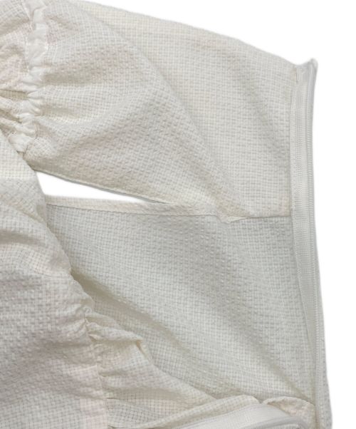 Adam et Rope（アダム エ ロペ）Adam et Rope (アダムエロペ) サッカーキャミワンピース ホワイト サイズ:Fの古着・服飾アイテム