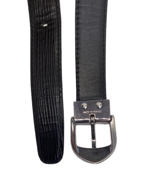 LOUIS VUITTON（ルイ ヴィトン）LOUIS VUITTON (ルイ ヴィトン) サンチュールベルト ブラック×シルバーカラー サイズ:85/34の古着・服飾アイテム