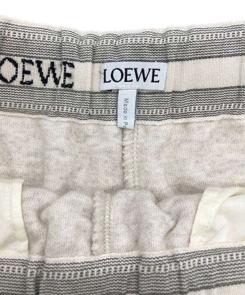 LOEWE（ロエベ）LOEWE (ロエベ) コットンスウェットパンツ ホワイト サイズ:XSの古着・服飾アイテム