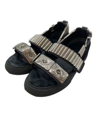 TOGA PULLA トーガプルラ　メタルスニーカーサンダル　41 ブラック 中古・古着通販】TOGA PULLA (トーガ プルラ) メタルスニーカー