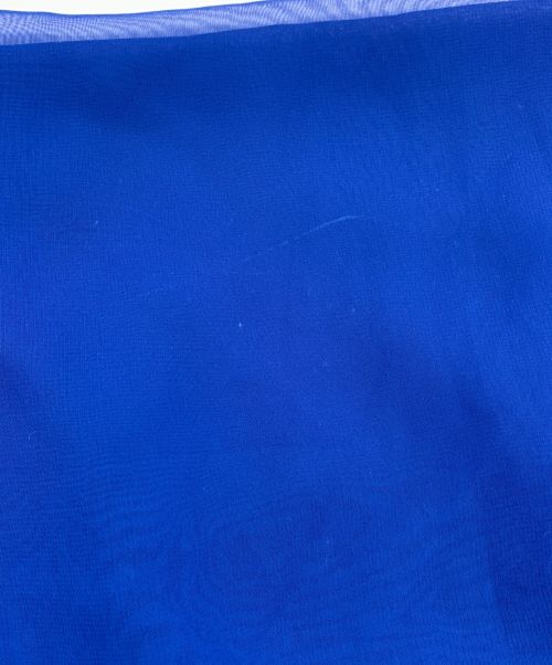 HYKE（ハイク）HYKE (ハイク) ギャザー オーバー シアーブラウス ブルー サイズ:2の古着・服飾アイテム