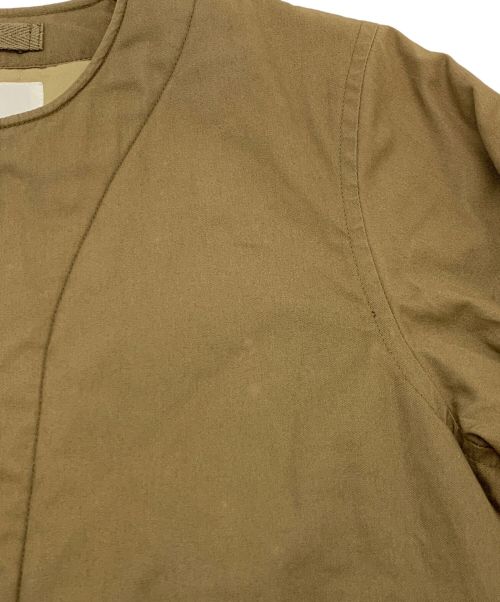 MHL（エムエイチエル）MHL (エムエイチエル) ノーカラージャケット オリーブ サイズ:1の古着・服飾アイテム