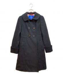 BLUE LABEL CRESTBRIDGE（ブルーレーベルクレストブリッジ）の古着「ウールコート」｜ブラック ☆