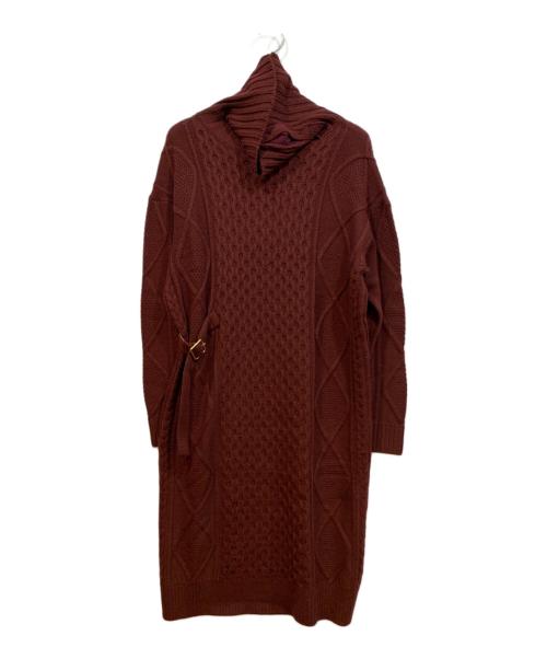 BLUE LABEL CRESTBRIDGE（ブルーレーベルクレストブリッジ）BLUE LABEL CRESTBRIDGE (ブルーレーベルクレストブリッジ) ニットワンピース レッド ☆ サイズ:38の古着・服飾アイテム