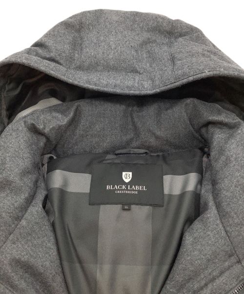 BLACK LABEL CRESTBRIDGE（ブラックレーベル クレストブリッジ）BLACK LABEL CRESTBRIDGE (ブラックレーベル クレストブリッジ) ダウンコート ダークグレー サイズ:LL 未使用品の古着・服飾アイテム