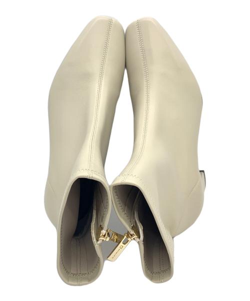 卑弥呼（ヒミコ）卑弥呼 (ヒミコ) シープレザーストレッチブーツ ベージュ サイズ:22.5の古着・服飾アイテム