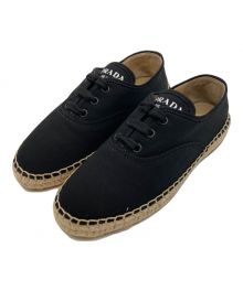 PRADA（プラダ）の古着「エスパドリーユ」｜ブラック