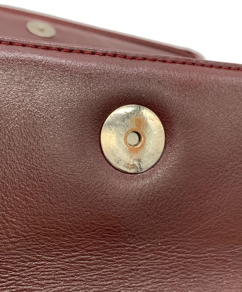 Salvatore Ferragamo（サルヴァトーレ フェラガモ）Salvatore Ferragamo (サルヴァトーレ フェラガモ) ヴァラチェーンショルダーバッグ ボルドーの古着・服飾アイテム