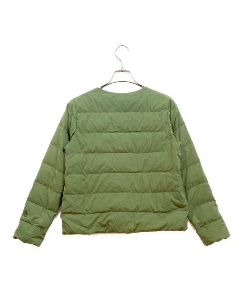 THE NORTH FACE（ザ ノース フェイス）THE NORTH FACE (ザ ノース フェイス) ノーカラーダウンジャケット グリーン サイズ:Mの古着・服飾アイテム