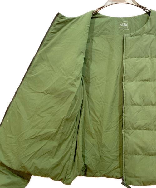 THE NORTH FACE（ザ ノース フェイス）THE NORTH FACE (ザ ノース フェイス) ノーカラーダウンジャケット グリーン サイズ:Mの古着・服飾アイテム