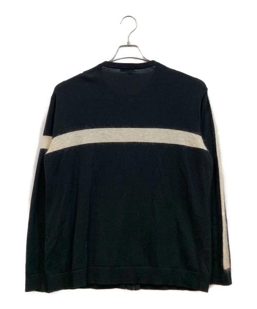 LAD MUSICIAN（ラッドミュージシャン）LAD MUSICIAN (ラッドミュージシャン) モヘア混ジップカーディガン ブラック サイズ:SIZE44の古着・服飾アイテム