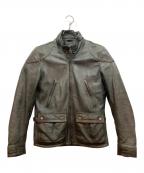 THE DECNER CLASSIC BRANDデグナークラシックブランド）の古着「ラムレザージャケット」｜グリーン