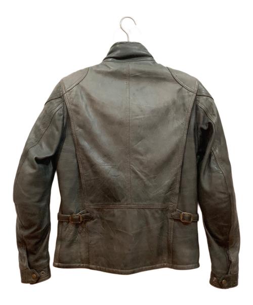 THE DECNER CLASSIC BRAND（デグナークラシックブランド）THE DECNER CLASSIC BRAND (デグナークラシックブランド) ラムレザージャケット グリーン サイズ:Lの古着・服飾アイテム