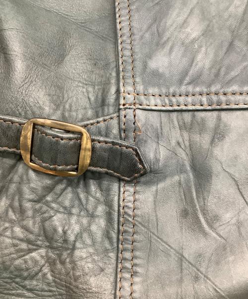 THE DECNER CLASSIC BRAND（デグナークラシックブランド）THE DECNER CLASSIC BRAND (デグナークラシックブランド) ラムレザージャケット グリーン サイズ:Lの古着・服飾アイテム