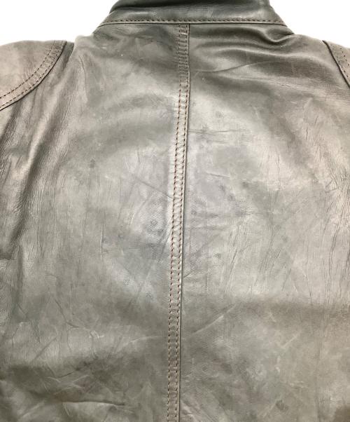 THE DECNER CLASSIC BRAND（デグナークラシックブランド）THE DECNER CLASSIC BRAND (デグナークラシックブランド) ラムレザージャケット グリーン サイズ:Lの古着・服飾アイテム