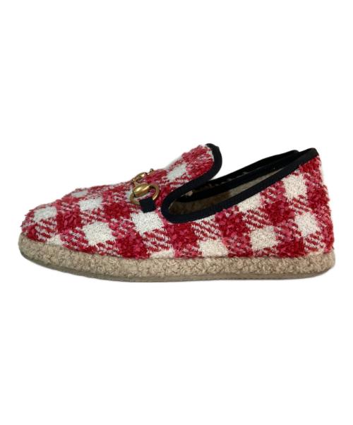 GUCCI（グッチ）GUCCI (グッチ) ホースビットシューズ レッド サイズ:36　1/2の古着・服飾アイテム