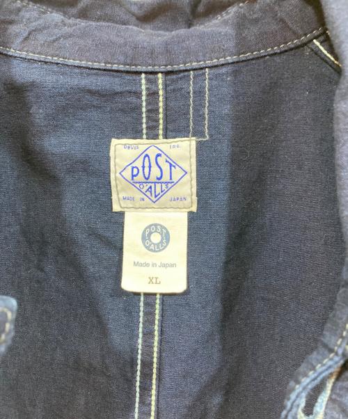 POST O'ALLS（ポストオーバーオールズ）POST O'ALLS (ポストオーバーオールズ) シャツジャケット ネイビー サイズ:XLの古着・服飾アイテム