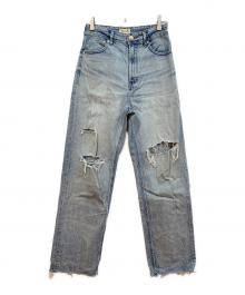 YANUK（ヤヌーク）の古着「ボーイズストレート LEA(レア)」｜インディゴ