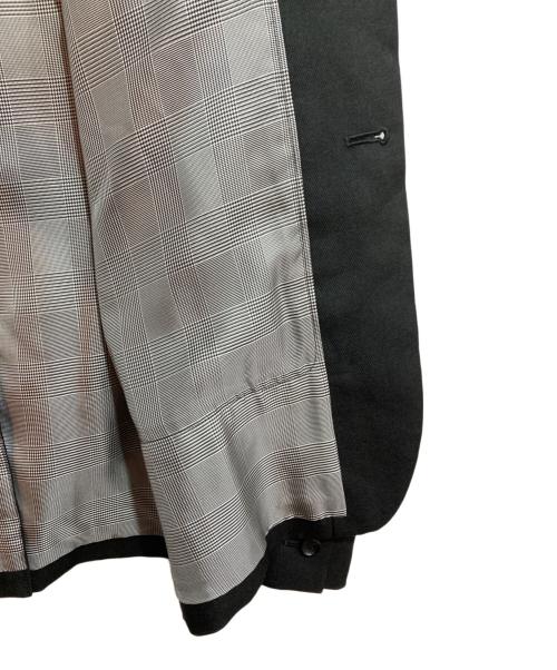 BLACK COMME des GARCONS（ブラックコムデギャルソン）BLACK COMME des GARCONS (ブラック コムデギャルソン) テーラードジャケット グレー×ブラック サイズ:Ｌの古着・服飾アイテム