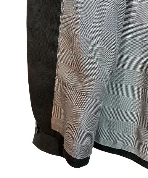 BLACK COMME des GARCONS（ブラックコムデギャルソン）BLACK COMME des GARCONS (ブラック コムデギャルソン) テーラードジャケット グレー×ブラック サイズ:Ｌの古着・服飾アイテム