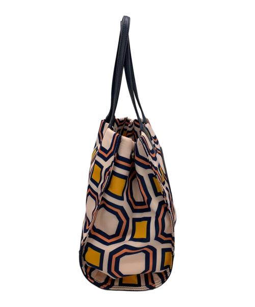 TORY BURCH（トリーバーチ）TORY BURCH (トリーバーチ) トートバッグ ネイビー×ベージュの古着・服飾アイテム