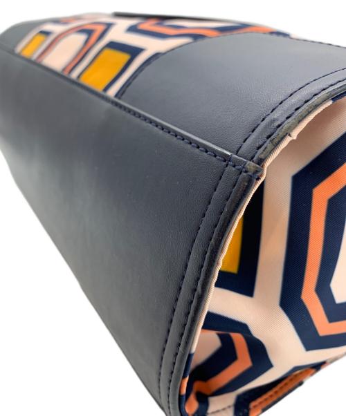 TORY BURCH（トリーバーチ）TORY BURCH (トリーバーチ) トートバッグ ネイビー×ベージュの古着・服飾アイテム