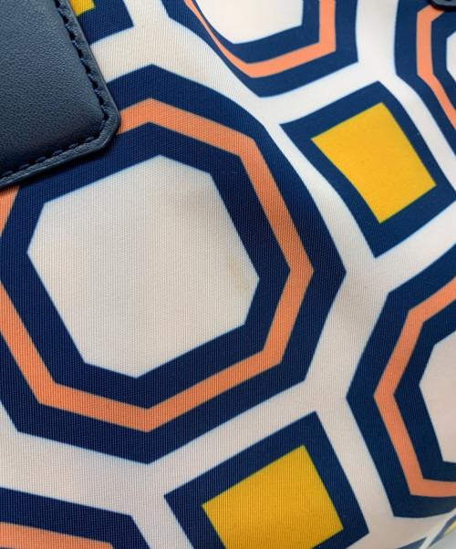 TORY BURCH（トリーバーチ）TORY BURCH (トリーバーチ) トートバッグ ネイビー×ベージュの古着・服飾アイテム