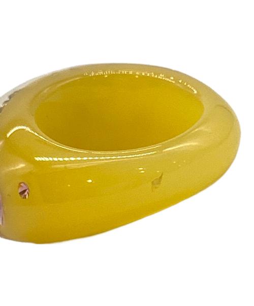 LOUIS VUITTON（ルイ ヴィトン）LOUIS VUITTON (ルイ ヴィトン) バーグ・アンクル―ジョン リング イエロー サイズ:10号の古着・服飾アイテム