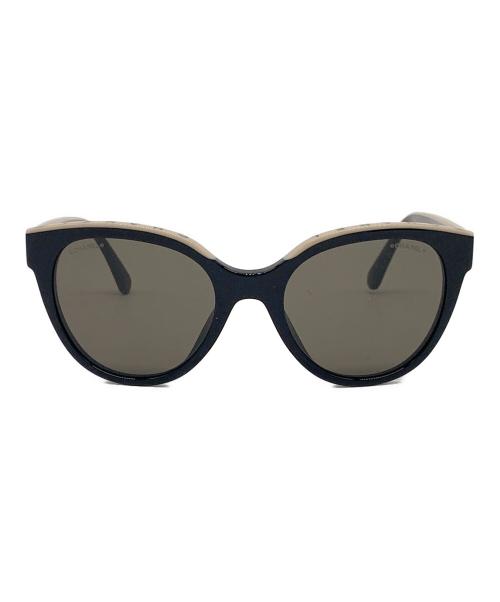 CHANEL（シャネル）CHANEL (シャネル) サングラス バタフライ シェイプ ブラックの古着・服飾アイテム