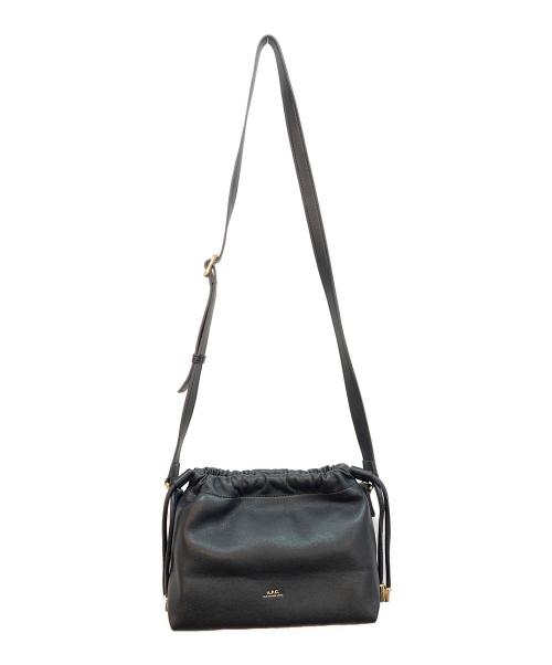 A.P.C.（アーペーセー）A.P.C. (アーペーセー) 巾着ショルダーバッグ ブラックの古着・服飾アイテム
