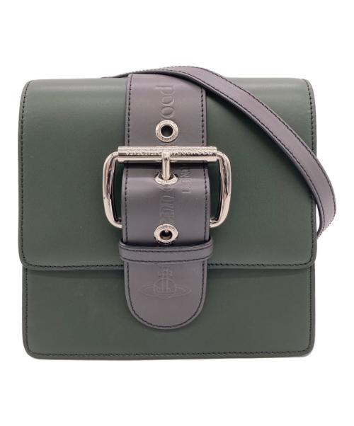 Vivienne Westwood（ヴィヴィアンウエストウッド）Vivienne Westwood (ヴィヴィアンウエストウッド) アレックス ショルダーバッグ グリーンの古着・服飾アイテム