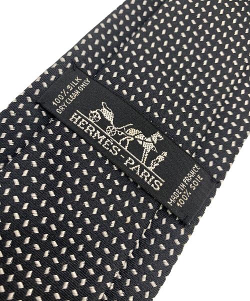 HERMES（エルメス）HERMES (エルメス) ネクタイ ブラック サイズ:表記なしの古着・服飾アイテム