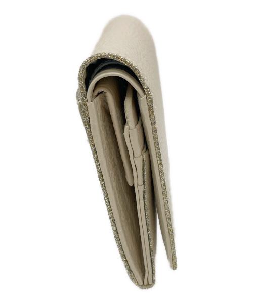 LANVIN（ランバン）LANVIN (ライバン) 2つ折り財布 ベージュの古着・服飾アイテム