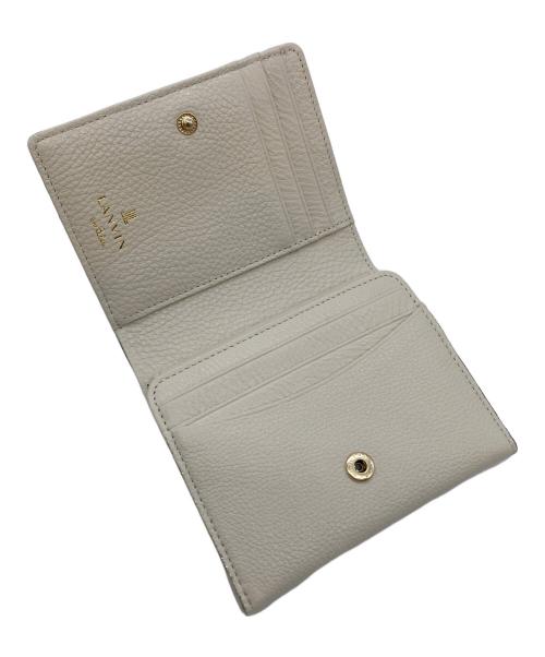 LANVIN（ランバン）LANVIN (ライバン) 2つ折り財布 ベージュの古着・服飾アイテム