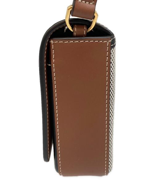 BURBERRY（バーバリー）BURBERRY (バーバリー) ショルダーバッグ ブラック×ホワイトの古着・服飾アイテム