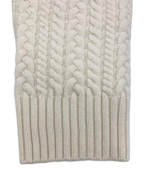 YORI（ヨリ）YORI (ヨリ) ウールケーブルカーディガン アイボリー サイズ:38の古着・服飾アイテム