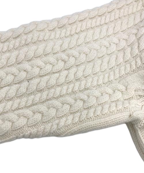 YORI（ヨリ）YORI (ヨリ) ウールケーブルカーディガン アイボリー サイズ:38の古着・服飾アイテム