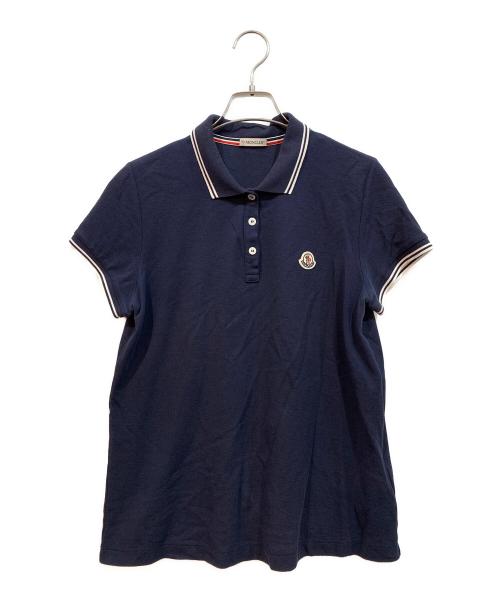 MONCLER（モンクレール）MONCLER (モンクレール) ポロシャツ ネイビー サイズ:Lの古着・服飾アイテム
