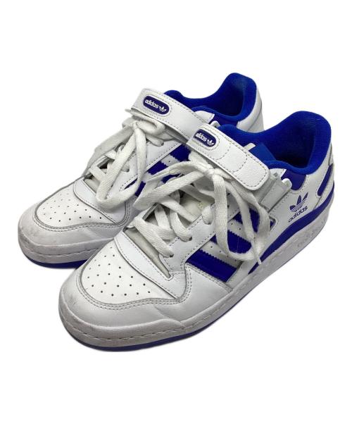 adidas（アディダス）adidas (アディダス) ＦＯＲＵＭ　ＬＯＷ ホワイト×ブルー サイズ:25㎝の古着・服飾アイテム
