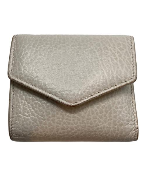 Maison Margiela（メゾンマルジェラ）Maison Margiela (メゾンマルジェラ) 3つ折り財布 ベージュの古着・服飾アイテム