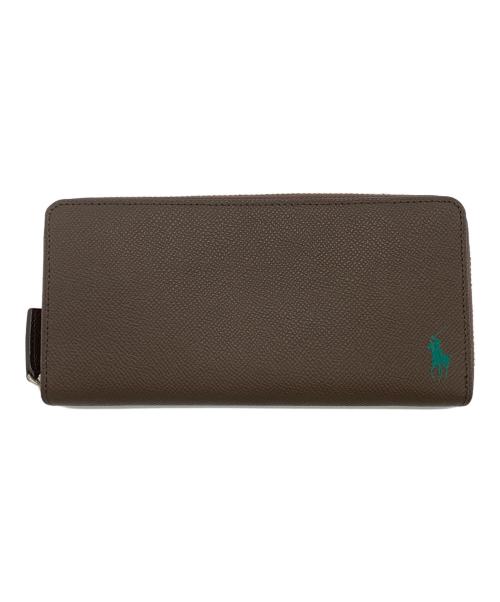 POLO RALPH LAUREN（ポロ・ラルフローレン）POLO RALPH LAUREN (ポロ・ラルフローレン) 長財布 ブラウン×グリーンの古着・服飾アイテム
