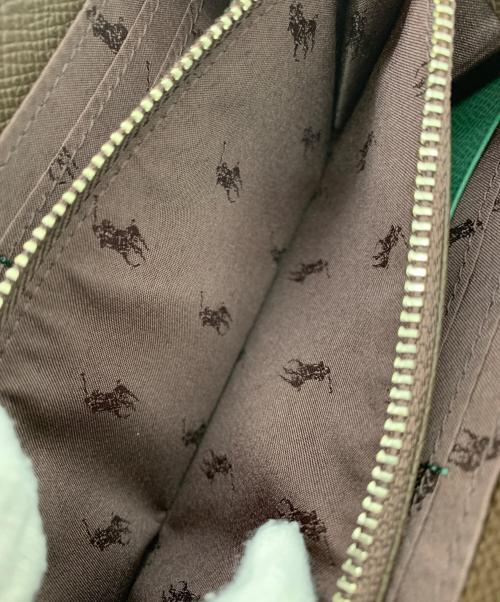 POLO RALPH LAUREN（ポロ・ラルフローレン）POLO RALPH LAUREN (ポロ・ラルフローレン) 長財布 ブラウン×グリーンの古着・服飾アイテム